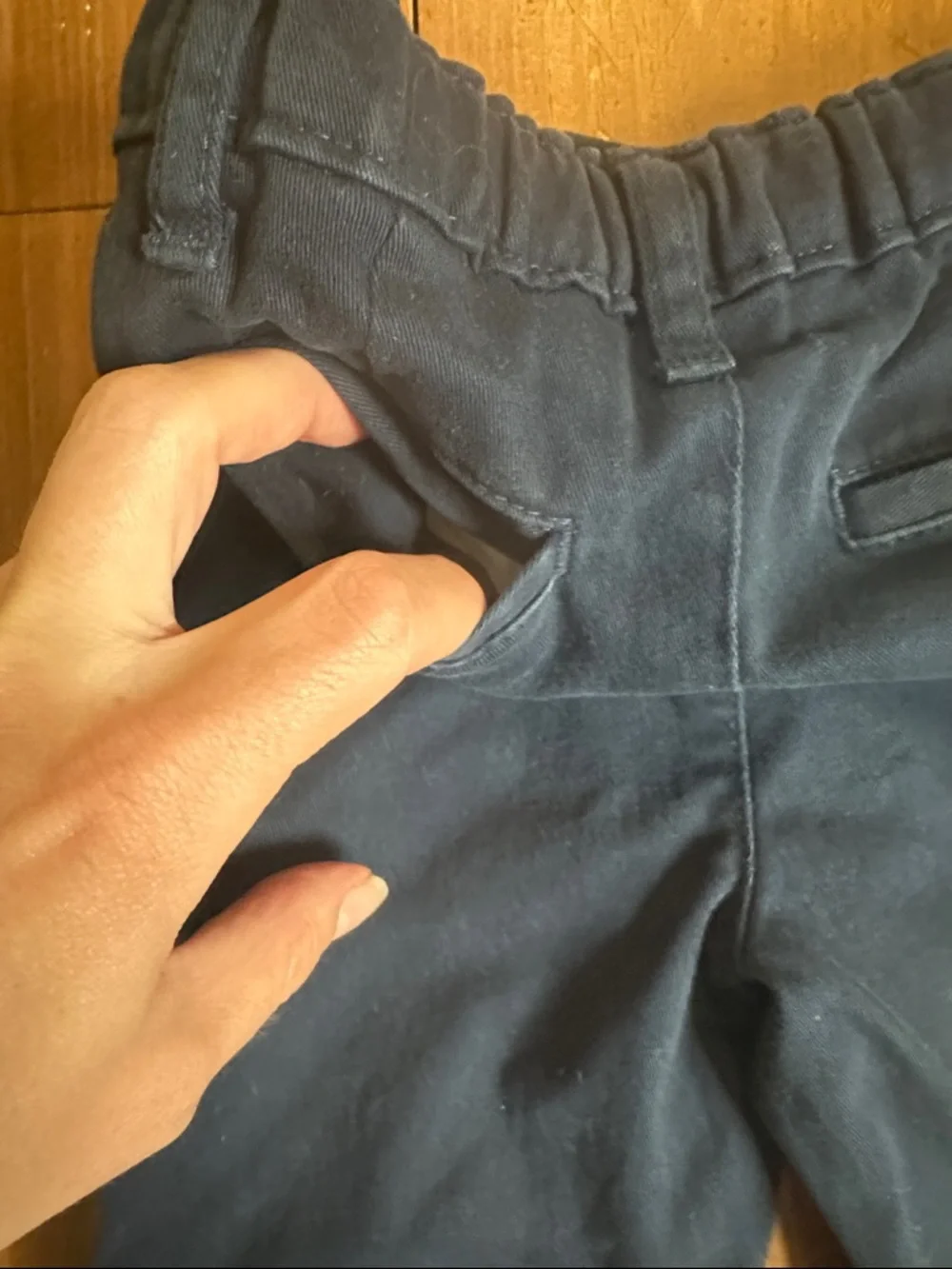Gymboree Navy Wrinkle Resistant Chino Pants, 3T